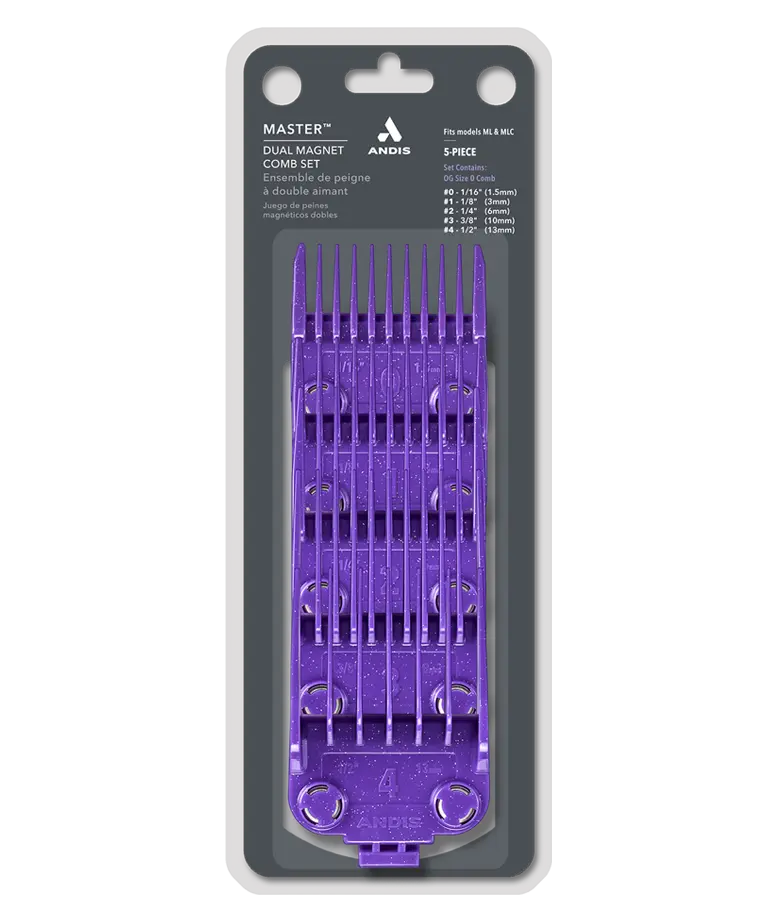 Andis Clipper Guards - MASTER® DUAL MAGNET SMALL 5-COMB SET