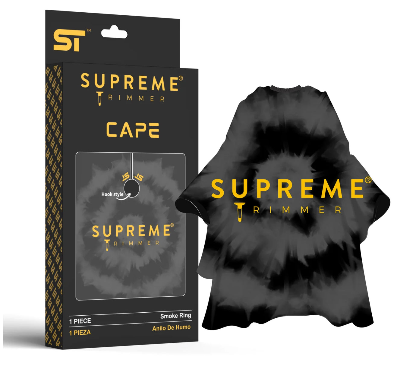 Smoke Ring Cape with Box packaging