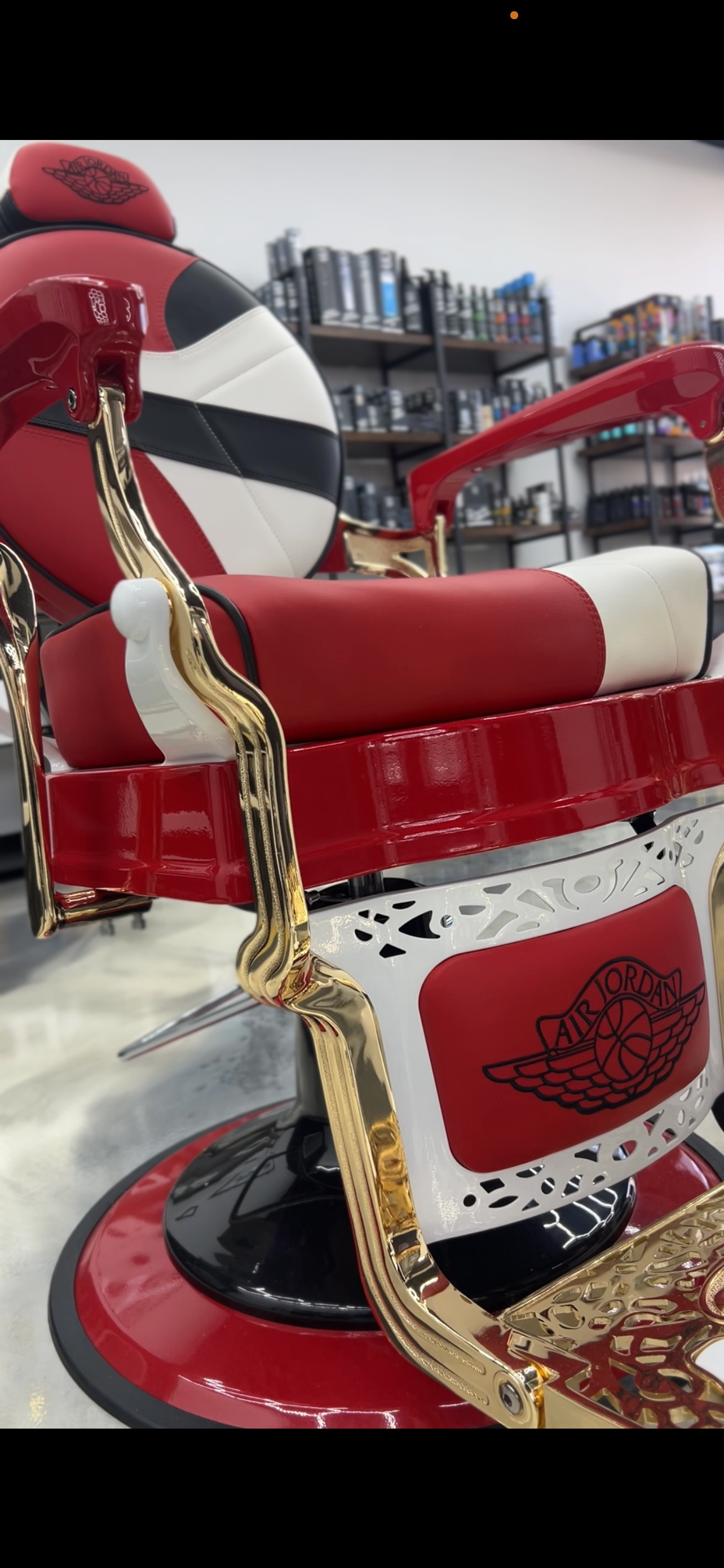 Custom Air Jordan Barber Chair