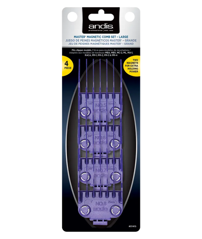 Andis Clipper Guards - MASTER® DUAL MAGNET LARGE 4-COMB SET