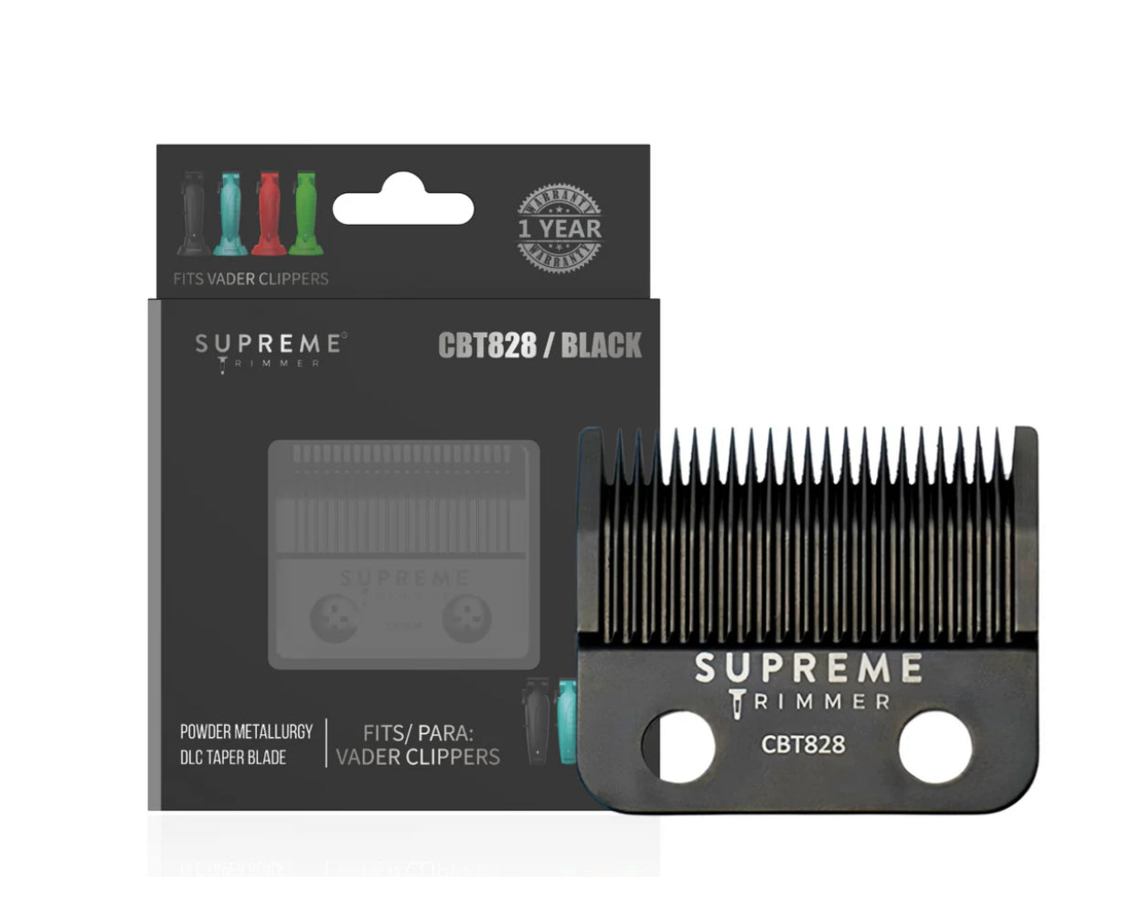 GRAPHITE DLC TAPER BLADE for Vader Clipper - Black