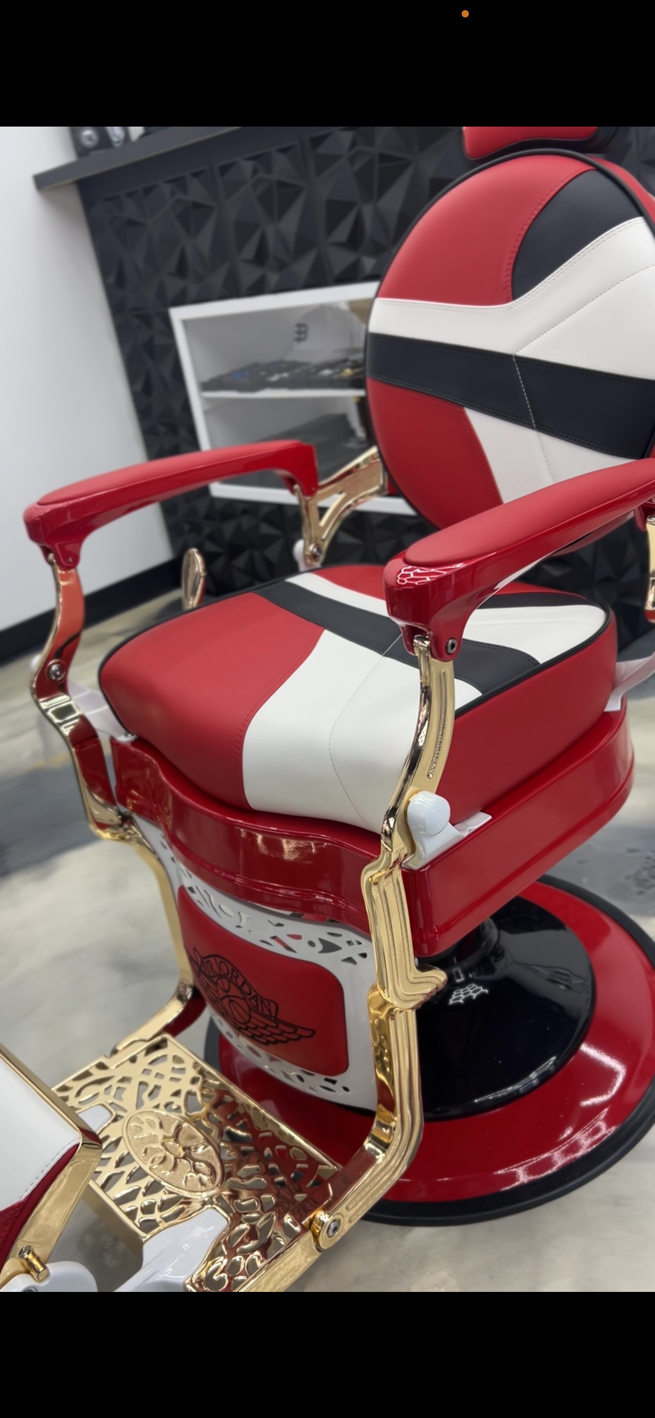 Custom Air Jordan Barber Chair