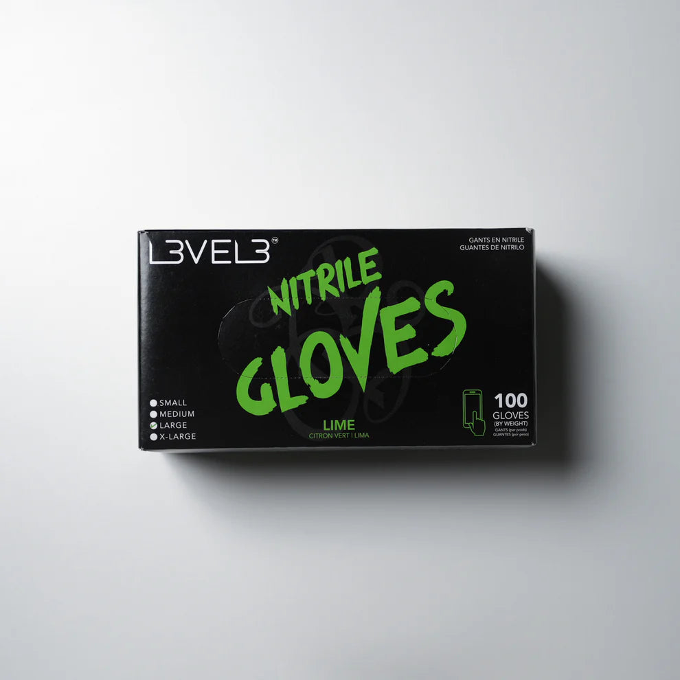 NITRILE GLOVES LIME X-LARGE 100CT
