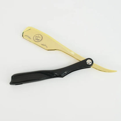 STEEL STRAIGHT RAZOR GOLD