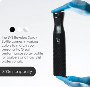 BEVELED SPRAY BOTTLE BLACK